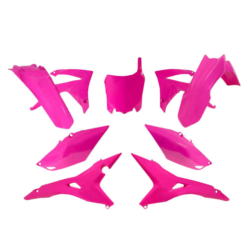 Rtech Honda CRF 250 R 2014-2017 Neon Pink Plastic Kit (6 Piece Kit)