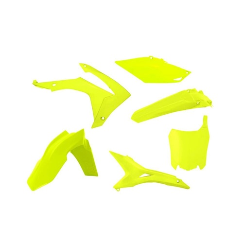 Rtech Honda CRF 250 R 2014-2017 Neon Yellow Plastic Kit (6 Piece Kit)