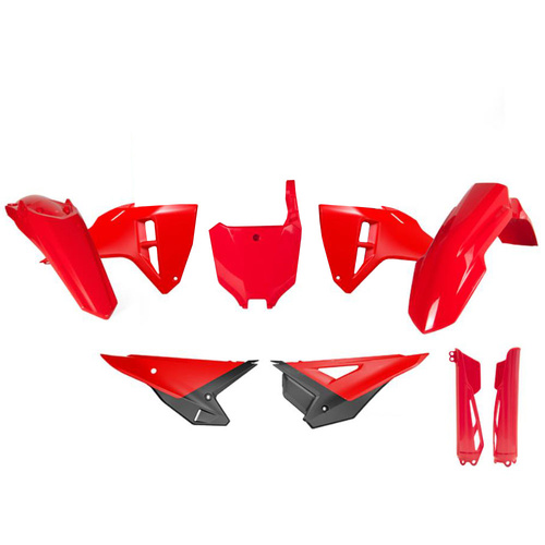 Rtech Honda CRF 250 R 2025 Red/Black Plastic Kit (6 Piece Kit)
