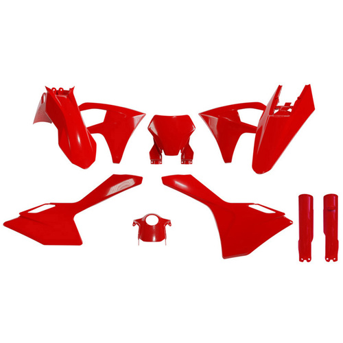 Rtech Gas Gas OE Plastic Kit EX 250 F 2024 (7 Piece Kit Includes Left Airbox Cover & Fork Guards)