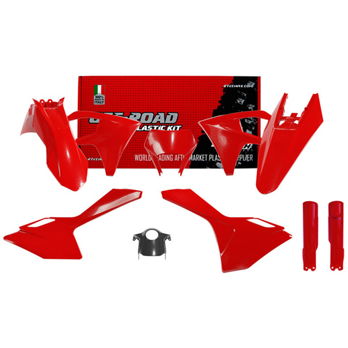Rtech Gas Gas OE Plastic Kit EC 250 2024 (7 Piece Kit Includes Left Airbox Cover with Headlight Surround & Fork Guards)