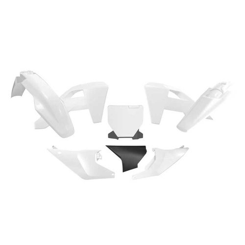 Rtech Husqvarna FX 300 2025 White/Black Plastic Kit (6 Piece Kit)