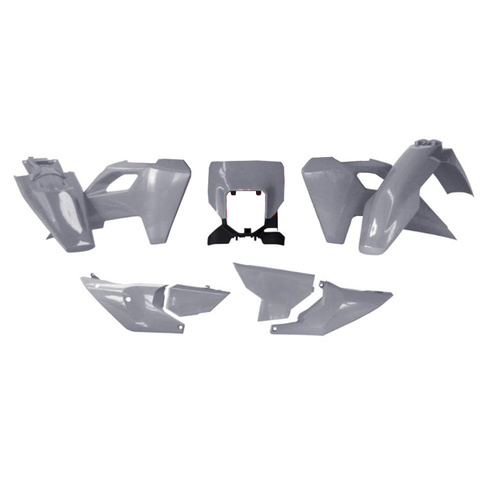 Rtech Husqvarna TE 350 2024 Quantum Grey Plastic Kit (7 Piece Kit)