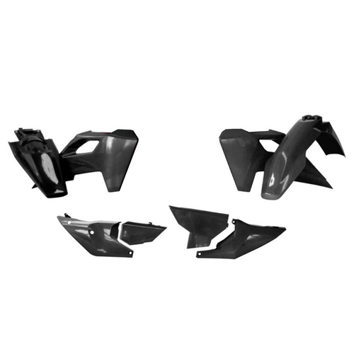 Rtech Husqvarna TE 350 2024 Black Plastic Kit (6 Piece Kit)