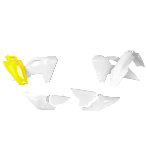 Rtech Husqvarna TE 350 2024 OE White/Lemon Yellow Plastic Kit