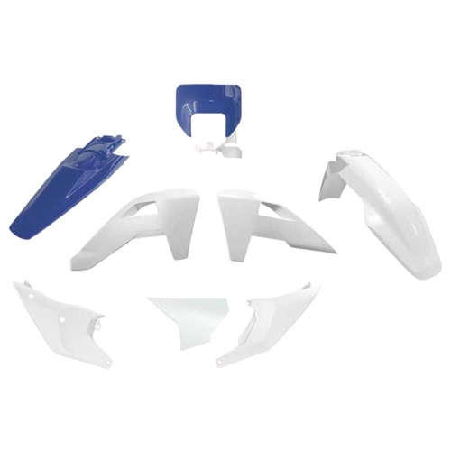 Rtech Husqvarna FE 450 2026 White/Blue Plastic Kit (6 Piece Kit)