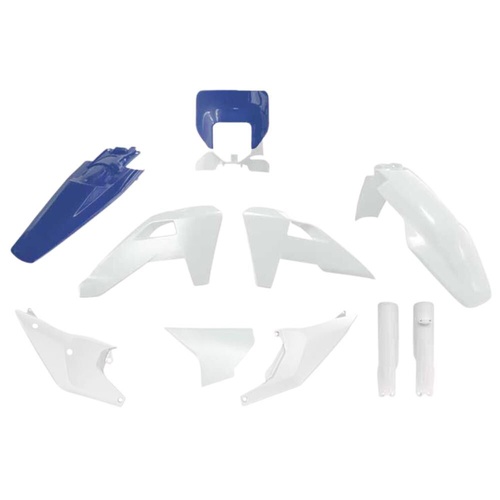 Rtech Husqvarna FE 450 2026 White/Blue Plastic Kit (7 Piece Kit)