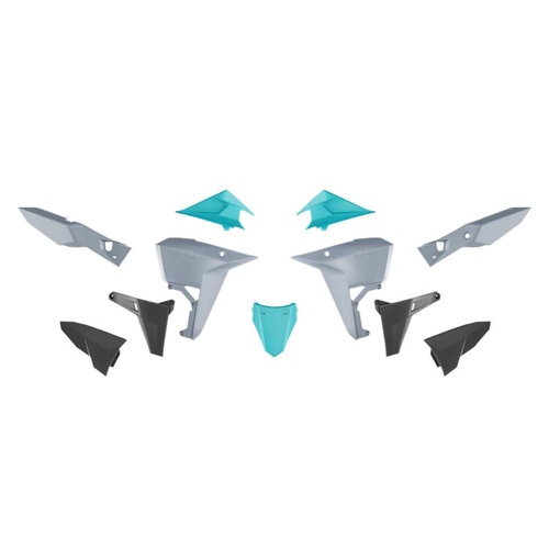 Rtech Kove RALLY 800 2024-2026 Light Grey/Aquamarine Green/Black Plastic Kit (No Front Fender)