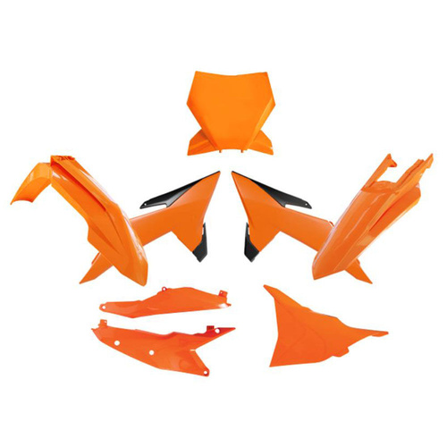 Rtech KTM 125 XC 2025 Orange/Black Plastic Kit (6 Piece Kit) (R-KITKTM-AR0-025)
