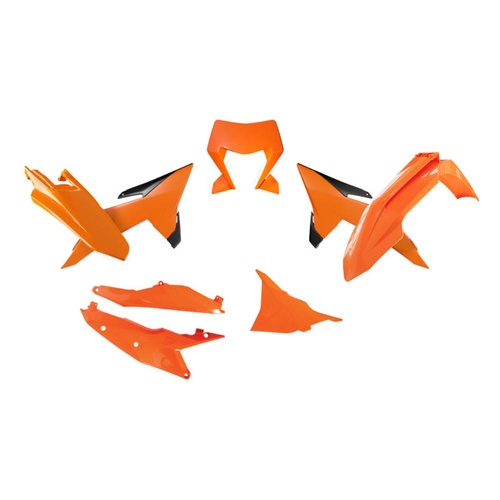 Rtech KTM 350 XCF-W 2026 Orange/Black Plastic Kit (6 Piece Kit)