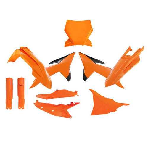 Rtech KTM 125 XC 2025 Orange/Black Plastic Kit (7 Piece Kit)