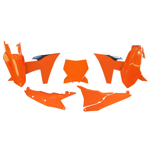 Rtech KTM 250 SX 2023-2024 Orange/Black Plastic Kit (6 Piece Kit)