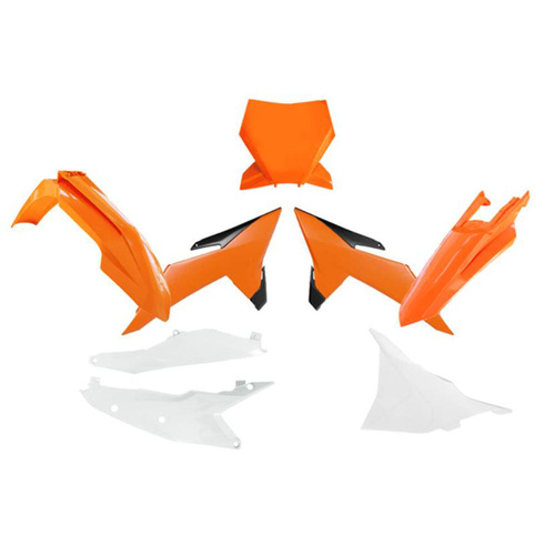 Rtech KTM 150 SX 2025 Orange/Black/White Plastic Kit (6 Piece Kit)