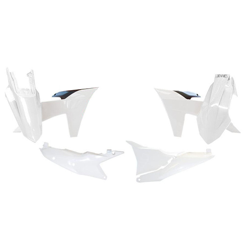 Rtech KTM 150 EXC 2024 White/Black Plastic Kit (5 Piece Kit)