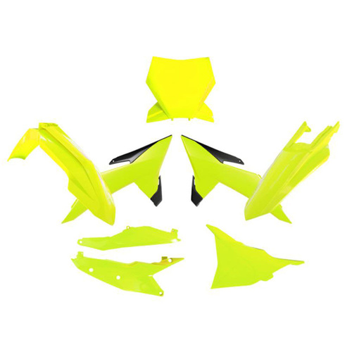 Rtech KTM 125 XC 2025 Neon Yellow/Black Plastic Kit (6 Piece Kit)