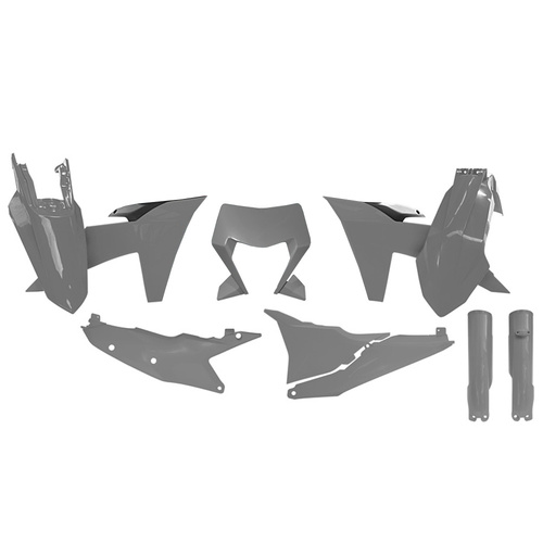 Rtech KTM 150 EXC 2024 Quantum Grey/Black Plastic Kit 