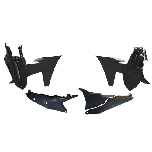 Rtech KTM 150 EXC 2024 Black Plastic Kit (5 Piece Kit)