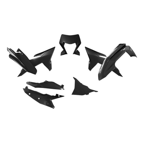 Rtech KTM 250 XCF-W 2026 Black Plastic Kit (6 Piece Kit)