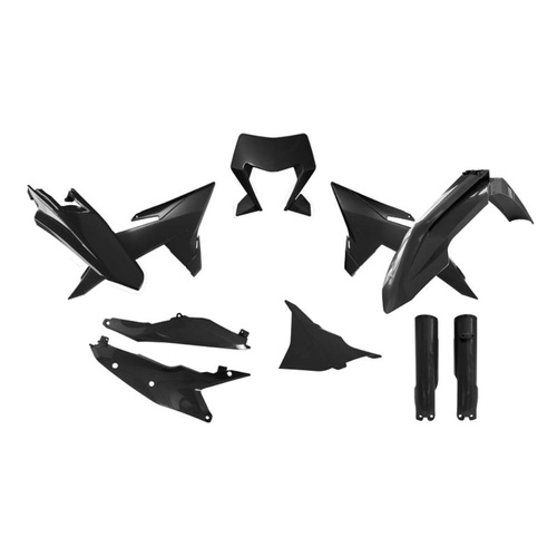 Rtech KTM 250 EXC 2026 Black Plastic Kit (7 Piece Kit)