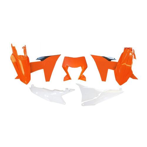 Rtech KTM OE Plastic Kit 150 XC-W 2024 (6 Piece Kit Includes Left Airbox Cover with Headlight Surround)