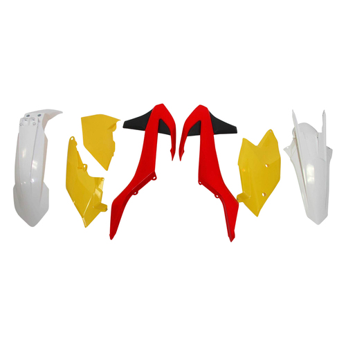 Rtech KTM Red/Yellow/White Plastic Kit 250 SX 2018