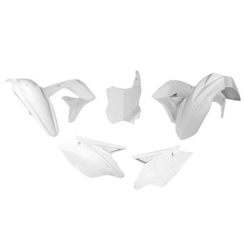 Rtech Kawasaki KX 450 F 2016-2018 White Plastic Kit (5 Piece Kit)