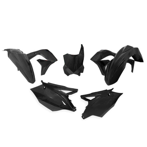 Rtech Kawasaki KX 450 F 2016-2018 Black Plastic Kit (5 Piece Kit)
