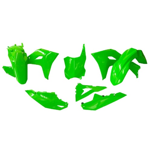 Rtech Kawasaki KX 250 2025-2026 Neon Green Plastic Kit (5 Piece Kit)