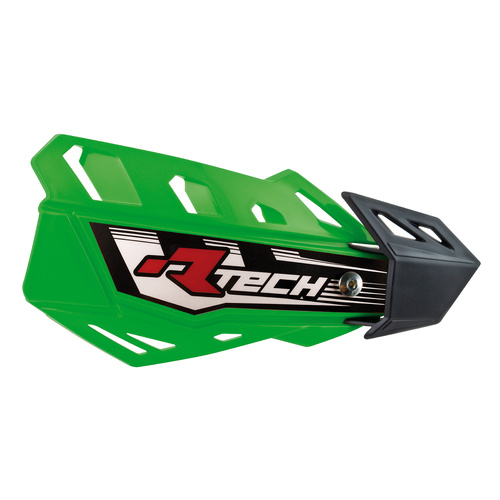 Rtech Green FLX MX Handguards - Includes Mounting Kit