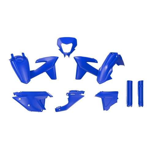 Rtech Blue Plastic Kit (7 Piece Kit including Fork Protectors) (R-KITSHE-BL0-125)