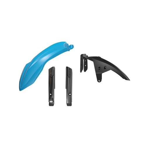 Rtech Yamaha XTZ 690 TENERE (T7) 2019-2025 Light Blue Rally Edition '21/Black Fork Protectors and High Fender Kit