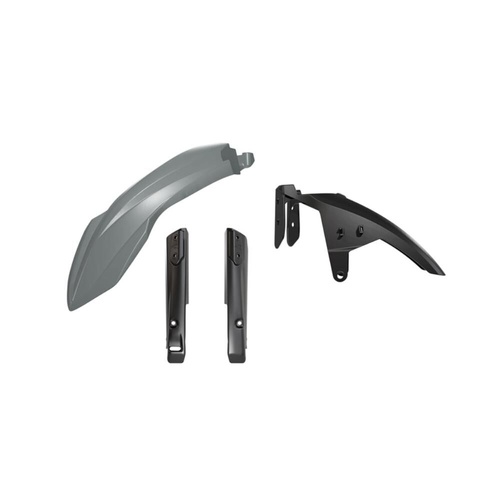 Rtech Yamaha XTZ 690 TENERE (T7) 2019-2025 Grey/Black Fork Protectors and High Fender Kit