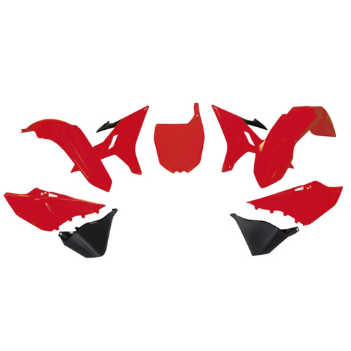 Rtech Yamaha YZ 250 X 2016-2022 Neon Red/Black Plastic Kit