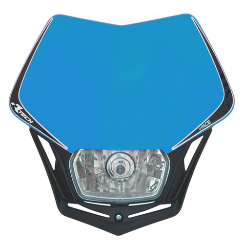 Rtech Blue/Black V-Face Headlight