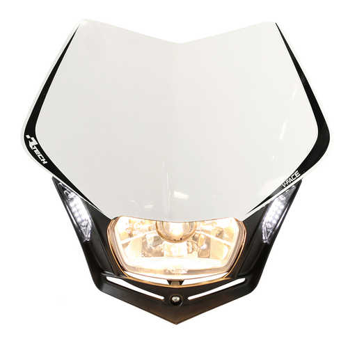 Rtech White V-Face Headlight with LED