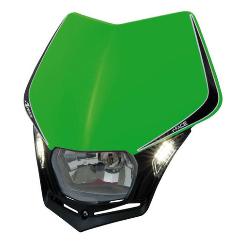Rtech Green/Black V-Face Headlight