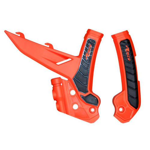 Rtech KTM Orange/Black Frame Protectors 250 EXC TPI 2024