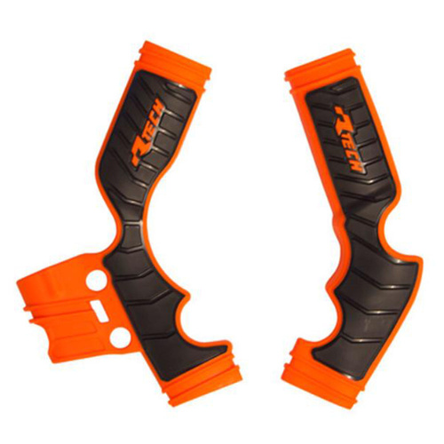 Rtech KTM 65 SX 2016-2024 Orange/Black Frame Protectors