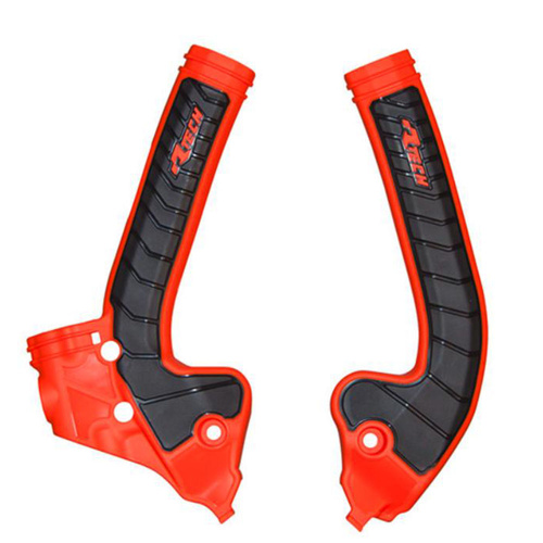 Rtech KTM 85 SX 2018-2024 Orange/Black Frame Protectors