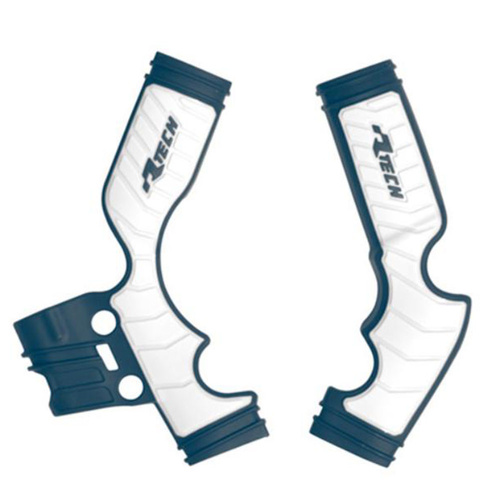Rtech Husqvarna TC 65 2017-2024 Blue/White Frame Protectors
