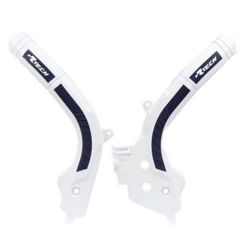 Rtech Gas Gas White/Blue Frame Protectors MC 250 2022-2023