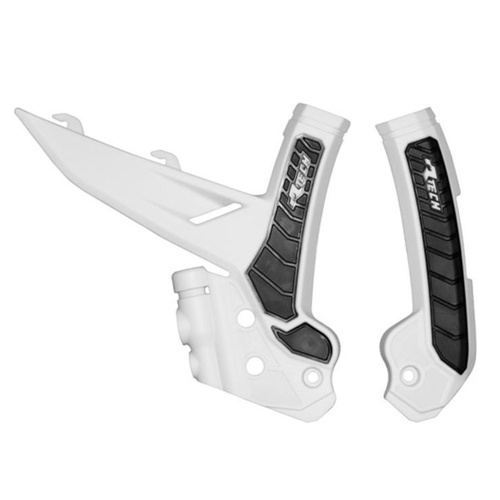 Rtech KTM White/Black Frame Protectors 250 EXC TPI 2024