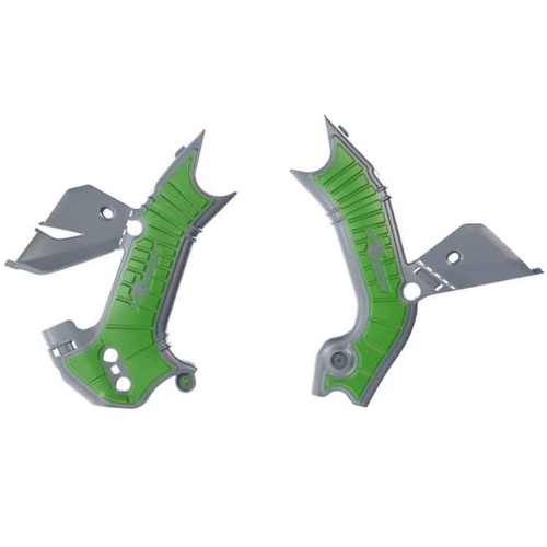 Rtech Kawasaki KX 250 X 2025 Grey/Green Frame Protectors
