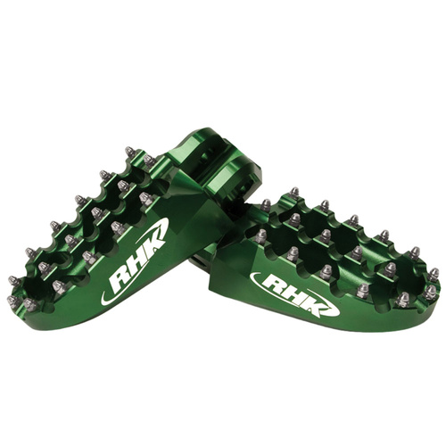 RHK Kawasaki KX 250 X 2021-2022 Green Pursuit Footpegs