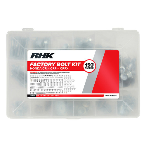 RHK Honda - CR-CRF-CRF/X Factory Bolt Kits - 193 Pieces