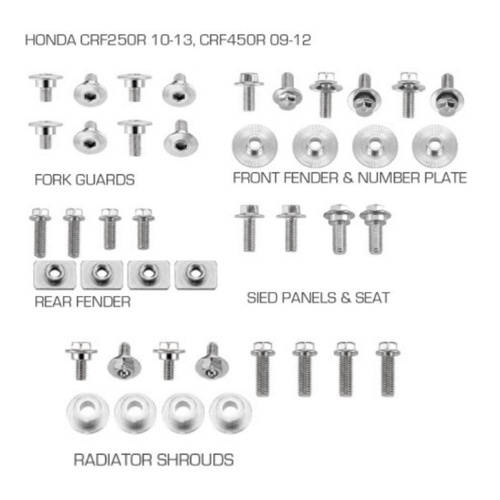 RHK Honda CRF 250 R 2010-2013 Plastic Fastener Kits