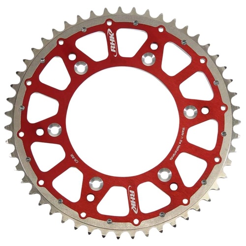 RHK Red Fusion Aluminium/Steel Sprocket (52T OE) (RHK-FS724-52R)