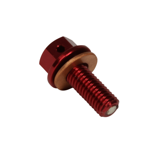 RHK Suzuki Red Magnetic Sump / Drain Plug
