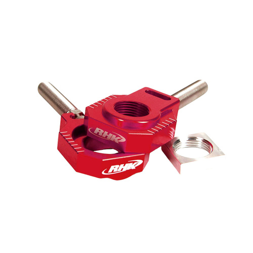 RHK KTM 525 XC 2008-2012 Red Axle Blocks / Lollipop Style