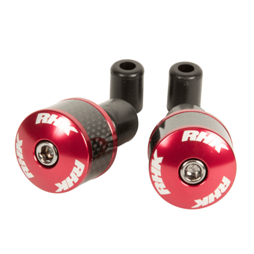 RHK Red Carbon Handlebar Bar Ends